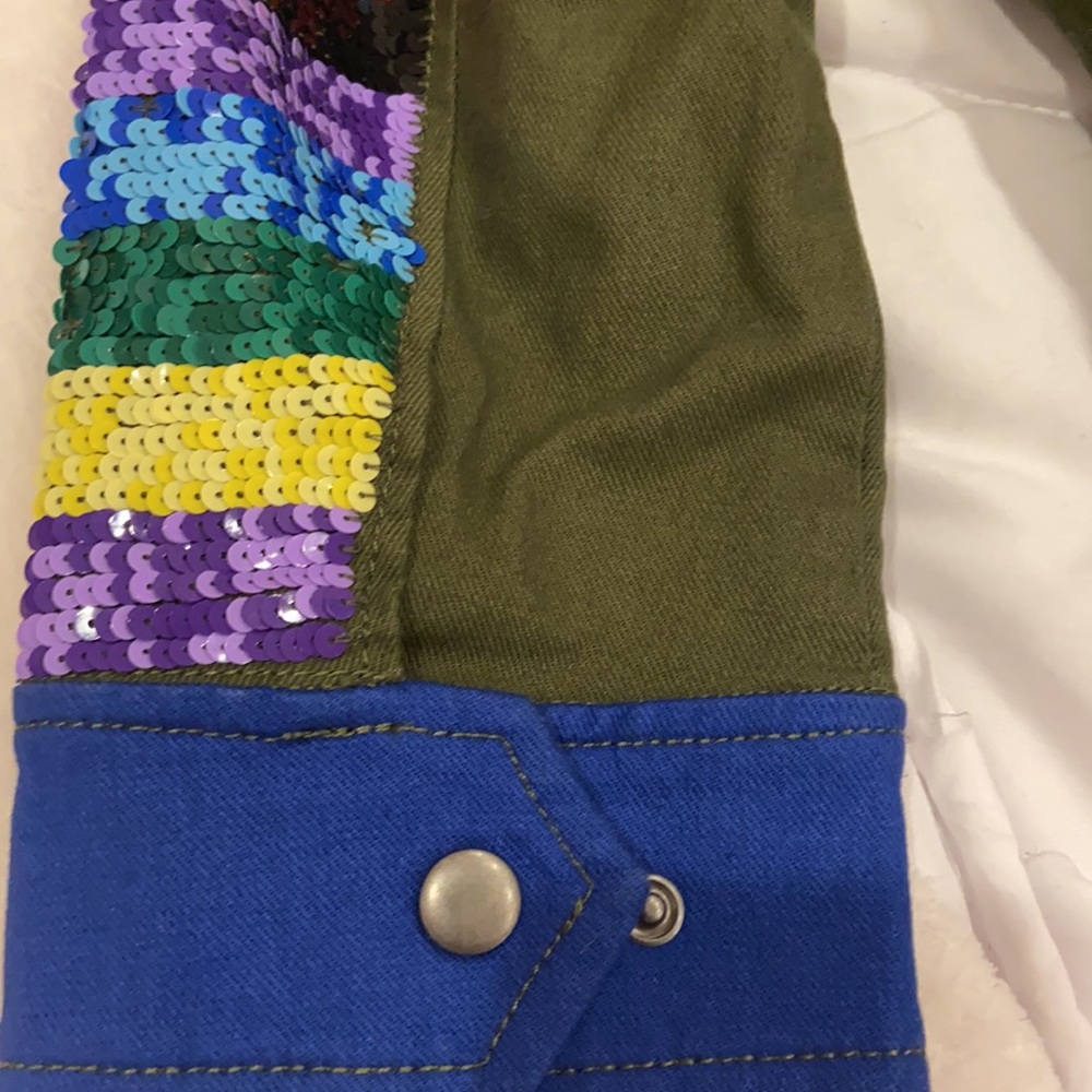 Army sequin jacket - Picture 7 of 8